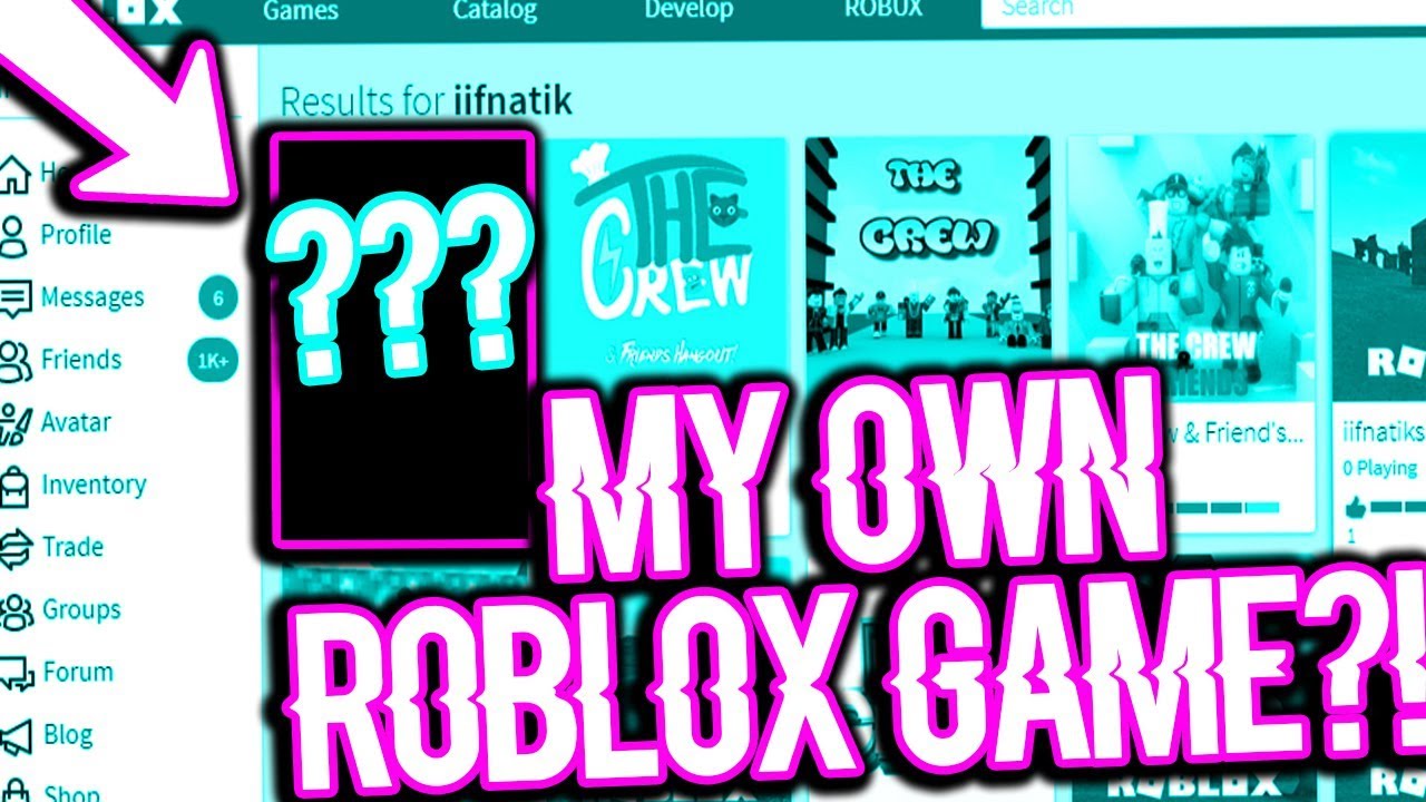 Creating My Own Game In Roblox Youtube - how to make your own roblox game