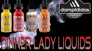 Dinner Lady Liquids - Lemon Tart, Rice Pudding usw. Sehr sehr geil Review Deutsch