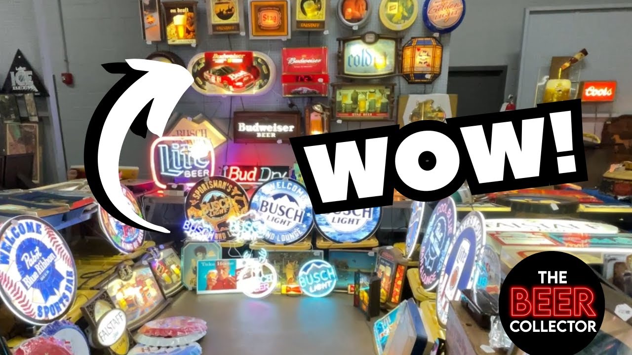 DO YOU Have any of these VALUABLE BEER SIGNS? Belleville Beer Show had them #Mancave #Breweriana