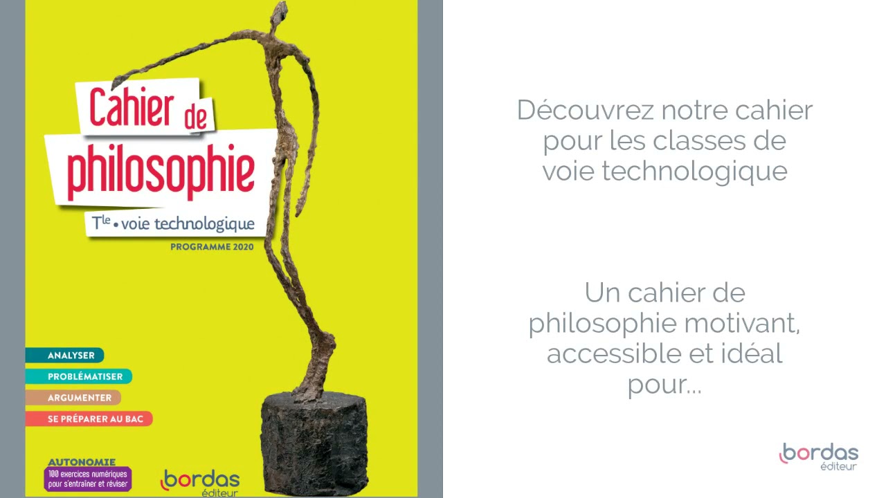 Page De Garde Cahier Philosophie Cahier de philosophie - Voie Technologique - YouTube