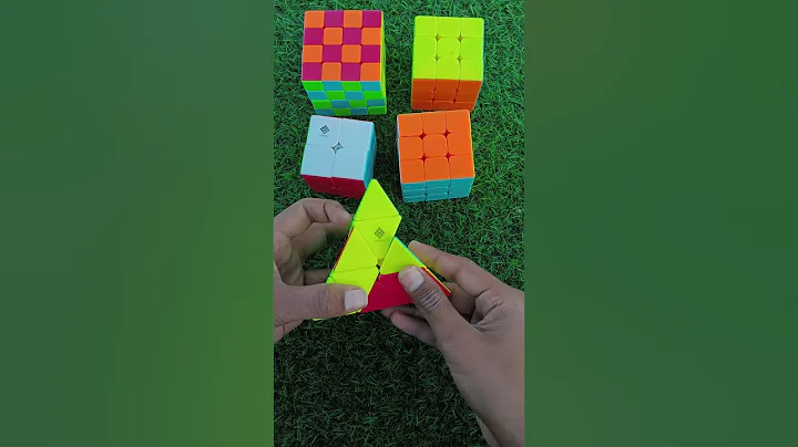 Pyraminx rubik's cube magic trick #shorts #rubikscube #cubing