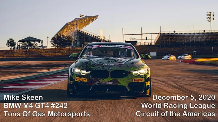 Mike Skeen: Full Stint in BMW M4 GT4 at COTA