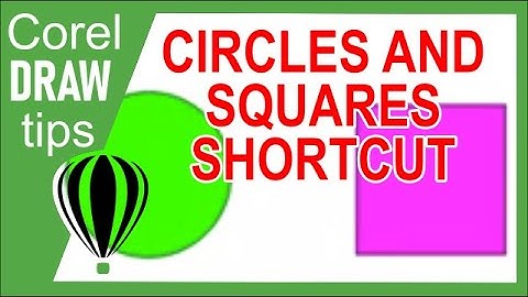 Creating a perfect circle and square in CorelDraw