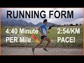 RUNNING FORM ANALYSIS AT 4:40 PER MILE (2:54/KM) PACE: Technique Tips and Run by Coach Sage Canaday