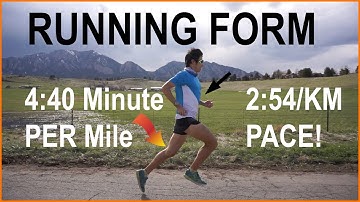 RUNNING FORM ANALYSIS AT 4:40 PER MILE (2:54/KM) PACE: Technique Tips and Run by Coach Sage Canaday