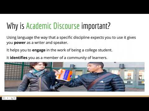 What is Academic Discourse?