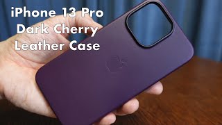 iPhone 13 Pro Leather Case in Dark Cherry - 1st Hands On Look!