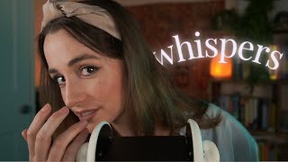 ASMR | Sleepy Ear to Ear Whispers (20 facts about me!)