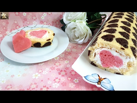 recette-de-biscuit-roulé-avec-motif-coeur/-how-to-make-heart-cake-roll/-وصفة-الرولي-(سويسرول)القلوب