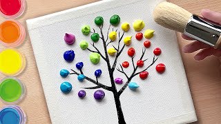 Don’t paint a rainbow tree like this! Because it's too easy | Acrylic painting for beginners by Saburo Art 1,863 views 8 months ago 2 minutes, 10 seconds