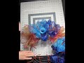 Add mesh FAST for a Fall Football Wreath #fallwreath #autumndecor #falldecoration #craftyideas