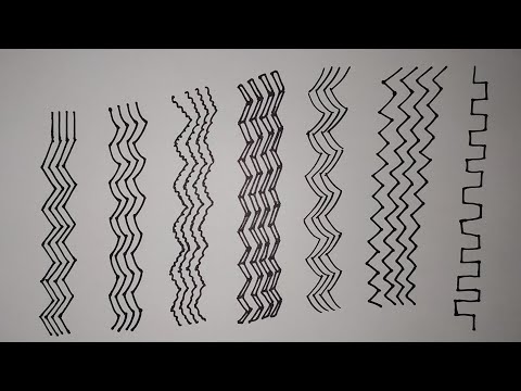 Rəsm - Fərqli Formalı Naxışlar Necə Çəkilir - How to Draw Pattern