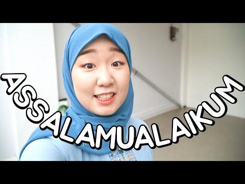 [YUNA-LOG🇮🇩] #5 ORANG KOREA NGAJI PAKAI HIJAB DI INDONESIA | MUKBANG SOTO KUDUS