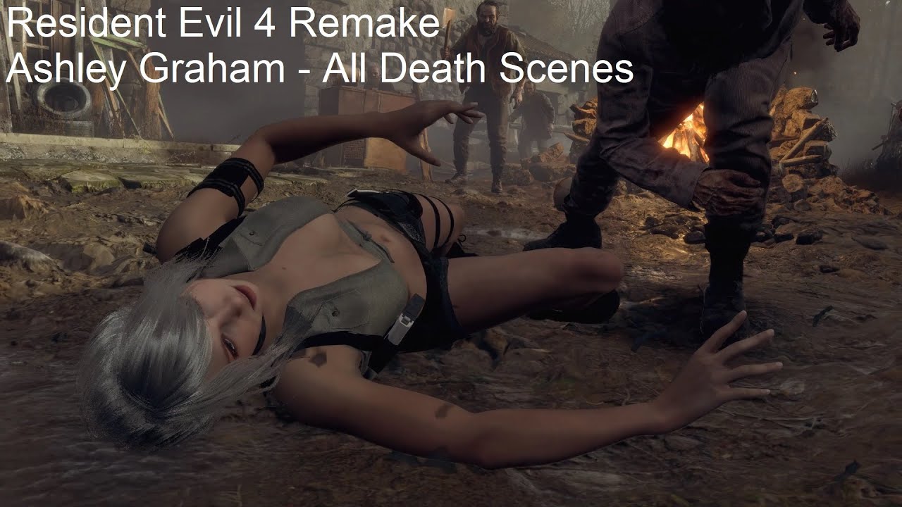 RESIDENT EVIL 4 REMAKE ALL ASHLEY GRAHAM CUTSCENES 【4K60ᶠᵖˢ】 