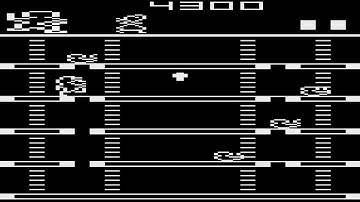 ATARI 2600 DK Vector BW BLACK AND WHITE Final Donkey Kong Hack AMBER HOMEBREW