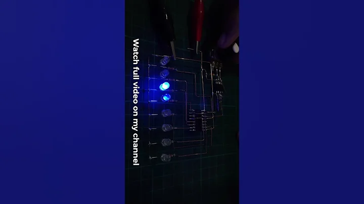 Running LED Chaser #electronicsprojects #shorts