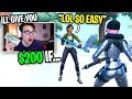 I offered $200 to Random Duos who can DO THIS in Fortnite... (im broke now)