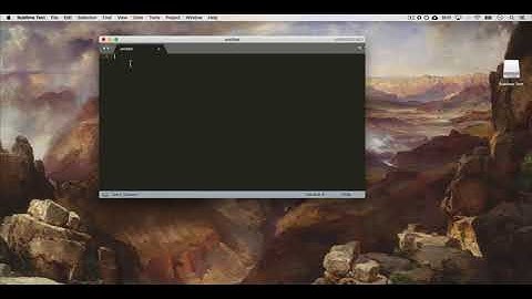 How To Start To Build A Website | Sublime Text