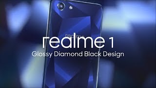 Realme 1:Glossy Diamond Black Design