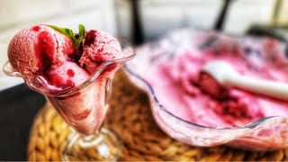 أسهل وأحسن كلاص فراولةب3 مكونات فقط وبدون سكر لذيذ وصحي للأطفالQuick&Easy strawberry ice cream