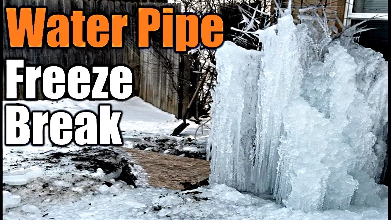 Water Pipe Freeze Break Makes Ice Sculptures In Back Yard THE HANDYMAN YouTube