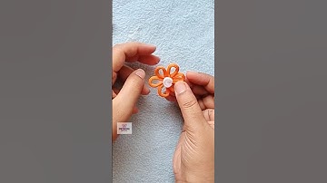 How to make Macrame Flower | #shorts #macrame #ytshorts #viral #diycrafts  #macrameflower #craft