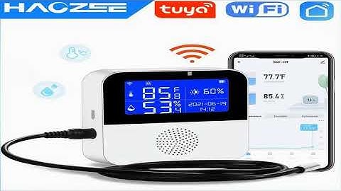 Tuya Smart WIFI Temperature and Humidity Sensor with Backlight LCD Display Indoor Thermome