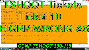 CCNP TSHOOT 300-135 || Ticket 10 ||EIGRP Wrong AS ||English || Packet Tracer|| Dinesh Kumar