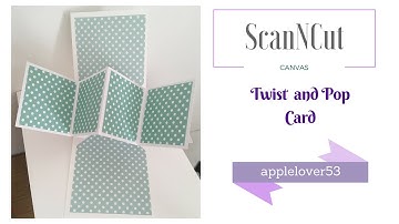 ScanNCut Canvas Twist and Pop Card Mechanism video