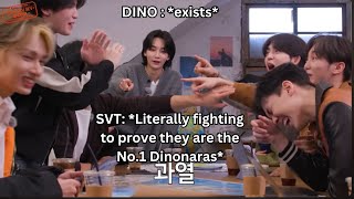 Seventeen fighting for that ✨No. 1 Dinonara✨ Position (Dino and his 12 hyungs)
