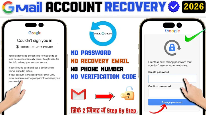 Gmail Account Recovery 2026 ||Recover Gmail Account Password without Recovery Email And Phone Number