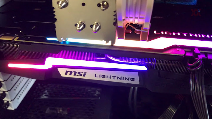 Msi gtx 1080 ti lightning z ม อสอง