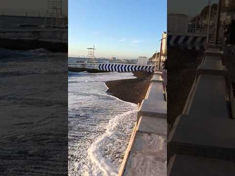 Море забирает у Сочи пляжи 😱 Что осталось от центрального пляжа #сочи