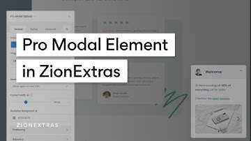 Pro Modal element for Zion Builder