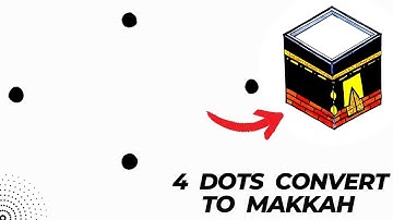 Khana kaaba Drawing | How To Draw An Kaaba With 4 Dots Easy | কাবা শরীফ আর্ট | Kaaba Step By Step