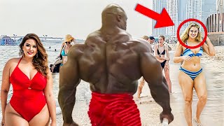 When Muscular Bodybuilder Take Off Shirt In Public - Crazy Public Reaction 🤯