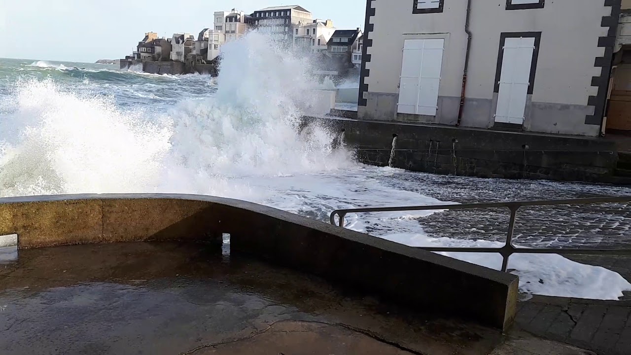 Tempete Storm INES Saint Malo grandes marées Jeudi 13 Février 2020