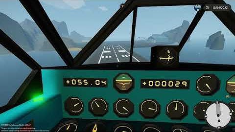 Prototype Turboprop test flight (landing) #2 (Stormworks)