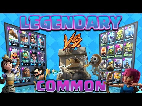 Clash Royale - *LEGENDARY V's COMMON!* Rarity Battles! Ep#1