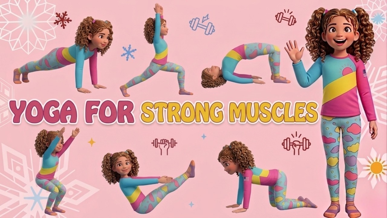 🧘‍♂️ Kids Yoga for Strong Muscles | Fun Strength Building Routine - YouTube