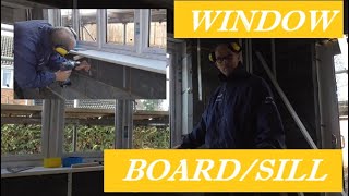 How to fit a window board/window sill to uPVC window frame.