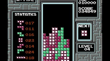 Cold Clear Tetris AI plays NES Tetris