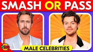 SMASH or PASS | Hottest Celebrity Male Edition 2024 🟢🔴 | Celebrity Quiz