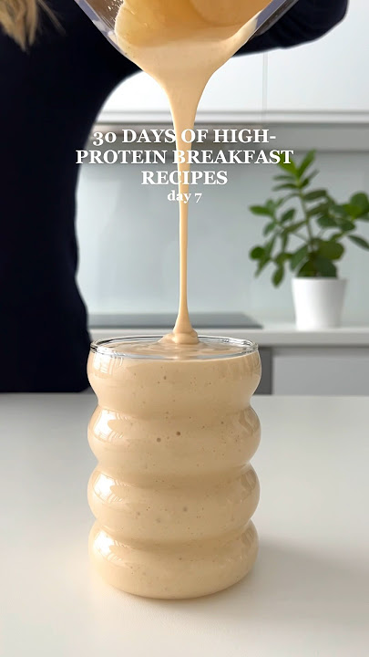 Healthy & High-protein Smoothie - no protein powder🤩 #healthyrecipes #smoothie #highprotein