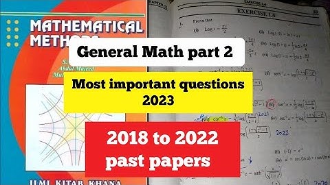 Bsc/ads General math part 2 most important question for 2023 mathematical method important questions