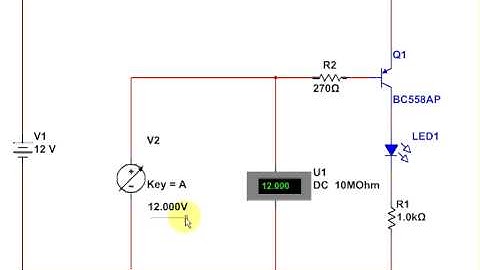 Using a PNP transistor as a switch video.avi