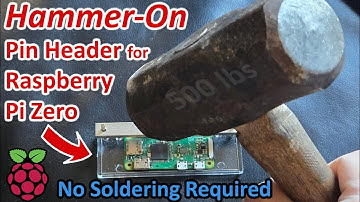 No-Soldering, just hit it with a Hammer🔨 Add Header Pins to Raspberry Pi Zero (inc. W or 2 W)