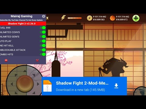 shadow fight 2 mod apk v-2.26.0 / shadow fight 2 mod menu - YouTube