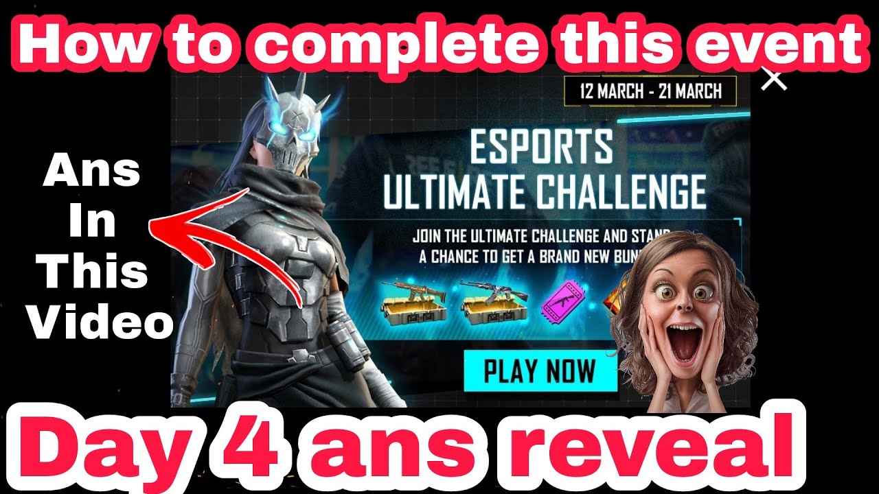 Esports ultimate challenge day 4 answer in tamil | 15 march ans in this video | esports ans reveal