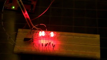 MSP430 Lauchpad binary counter display